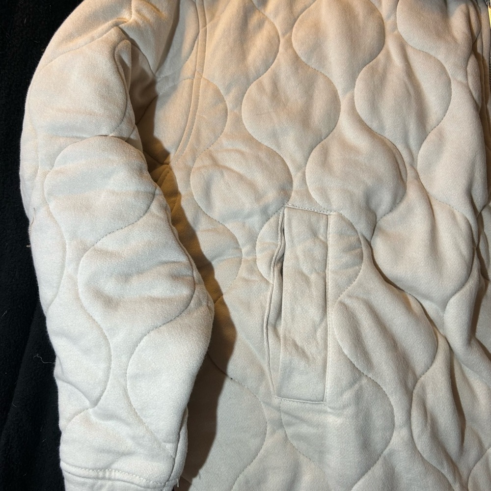 Sanctuary Padded Quilted Full Zip Jacket in Toasted Marshmallow/Tan - Sz 2X -NWT - Picture 5 of 10